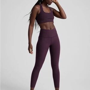 Beyond Yoga Spacedye leggings in Heather Eggplant